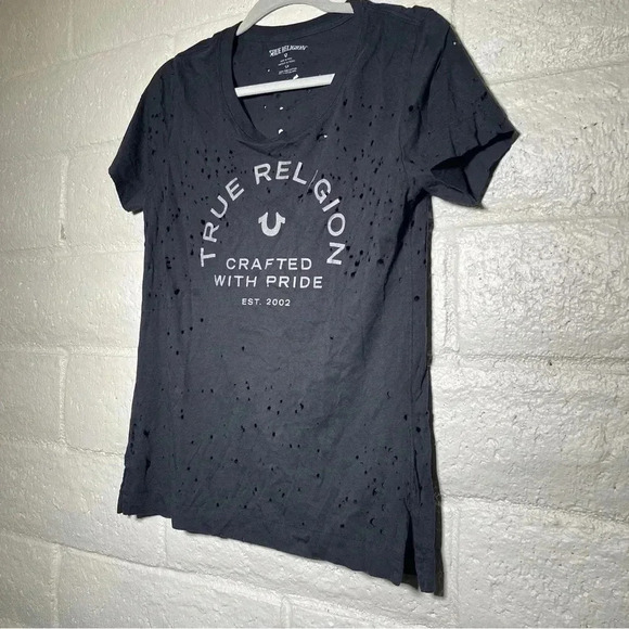 True religion Distressed tee size: S - Picture 5 of 6